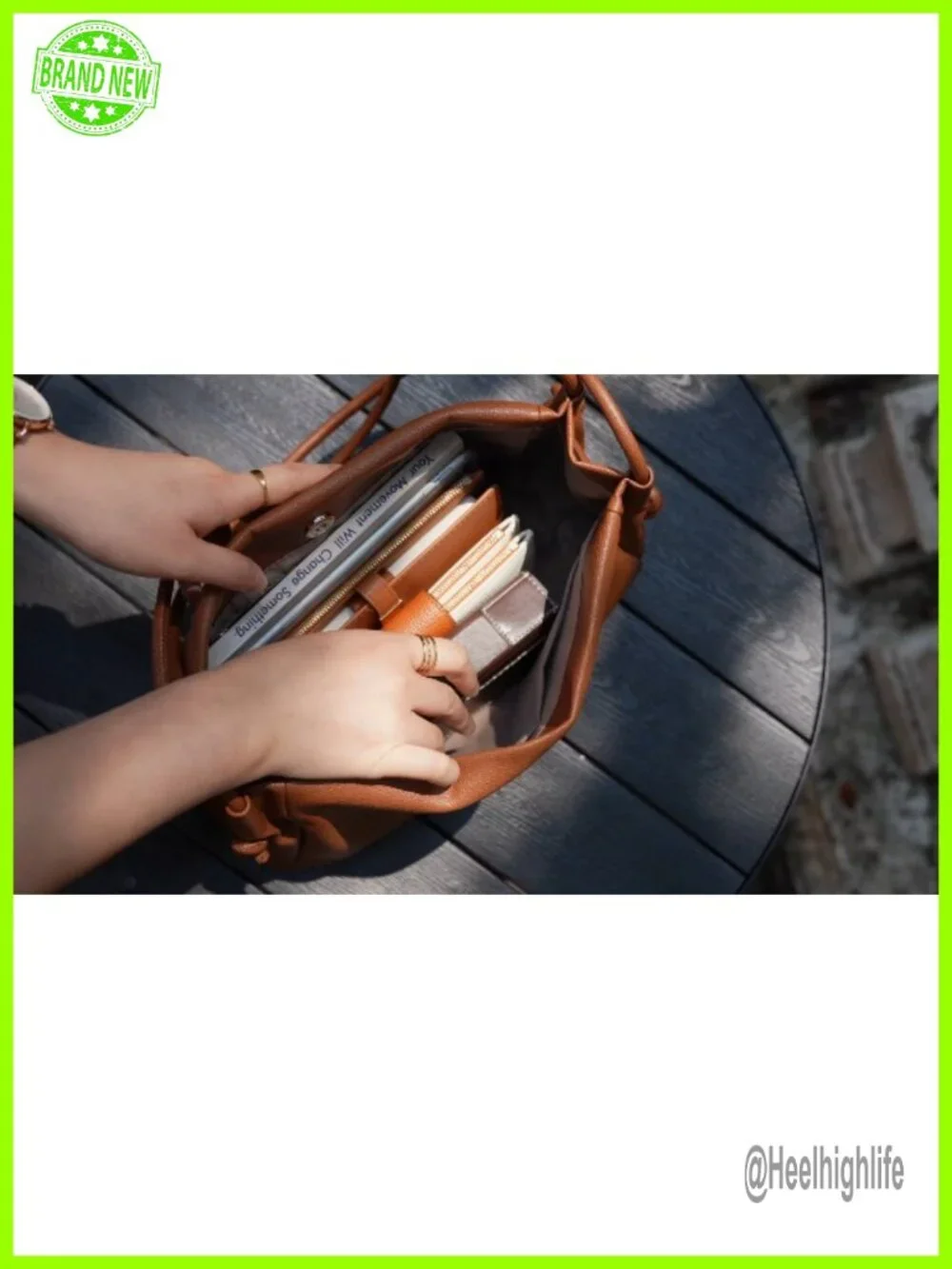 Pebbled Vegan Leather Hobo Shoulder Bag Lightweight Multi-Pocket Purse